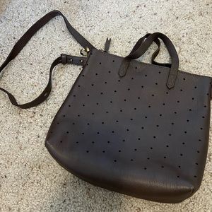 Madewell mini transport purse- dark brown